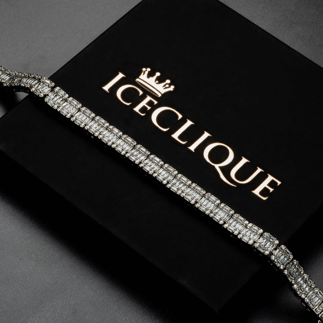 9mm Baguette Bracelet - ICECLIQUE JEWELRY