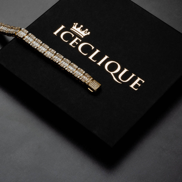 9mm Baguette Bracelet - ICECLIQUE JEWELRY