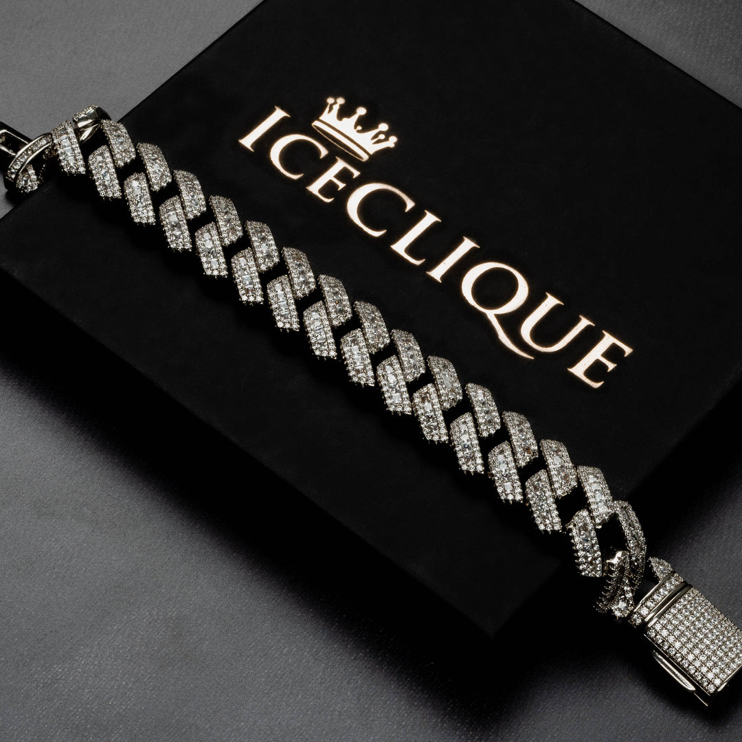 18mm Prong Bracelet - ICECLIQUE JEWELRY