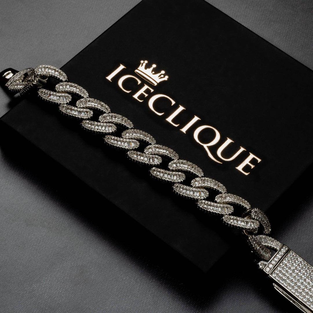 18mm Baguette Bracelet - ICECLIQUE JEWELRY