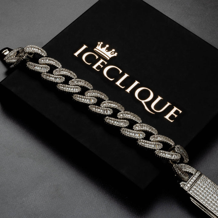 18mm Baguette Bracelet - ICECLIQUE JEWELRY