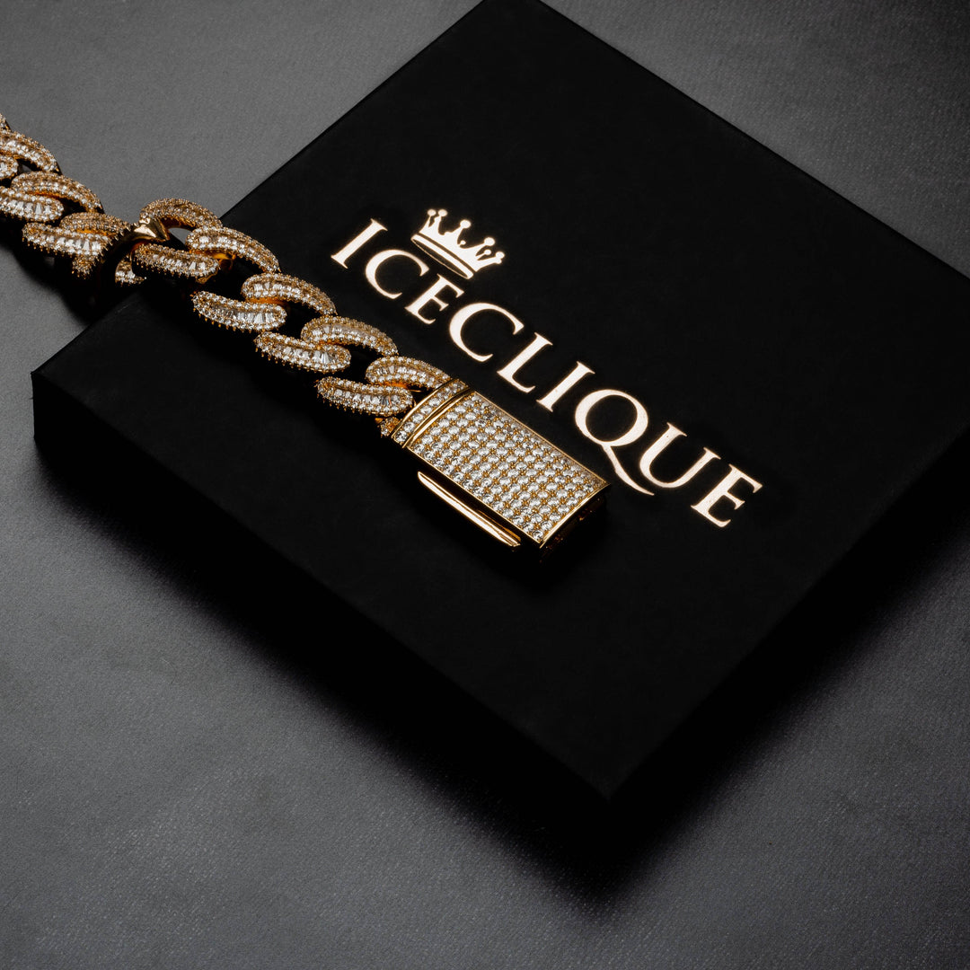 18mm Baguette Bracelet - ICECLIQUE JEWELRY