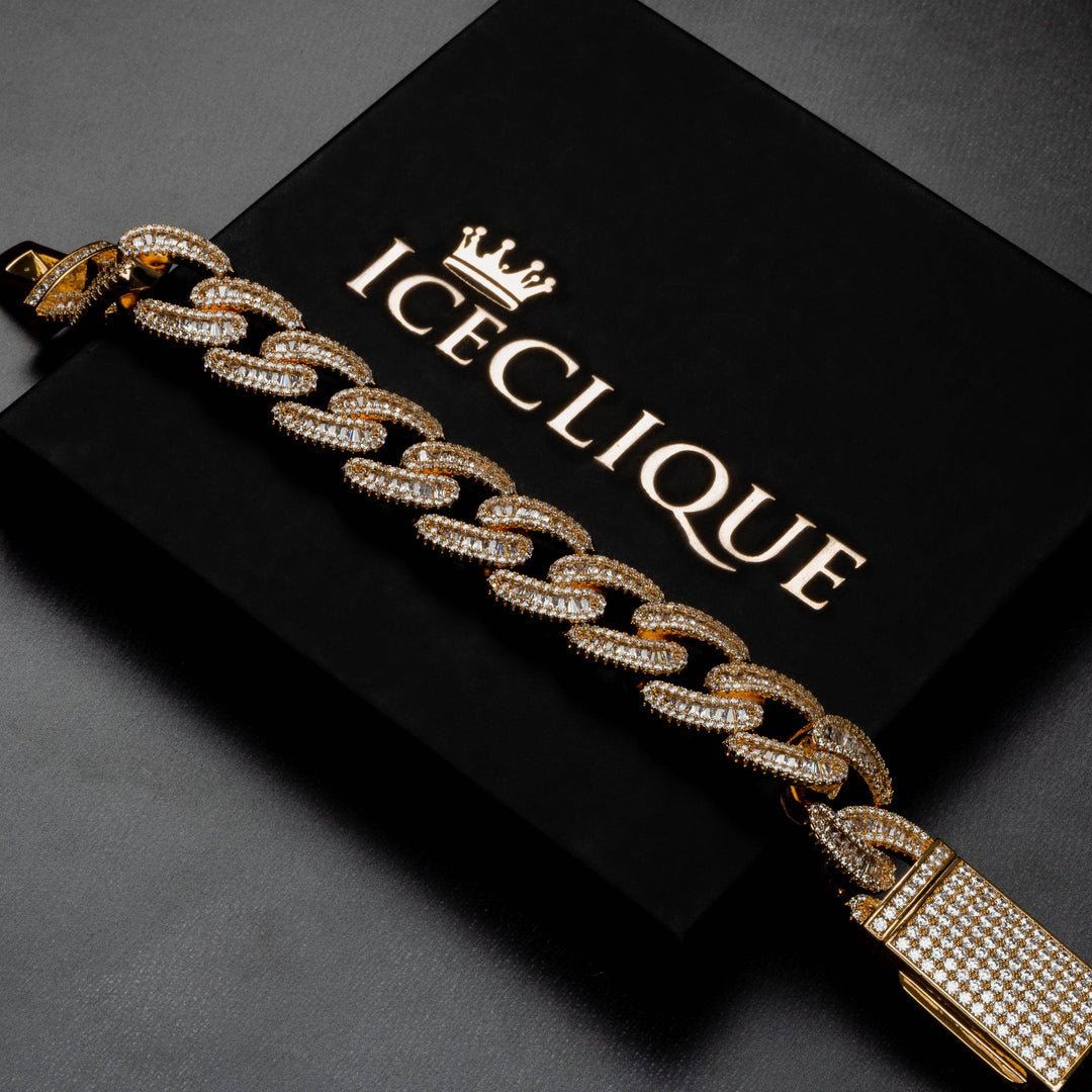 18mm Baguette Bracelet - ICECLIQUE JEWELRY