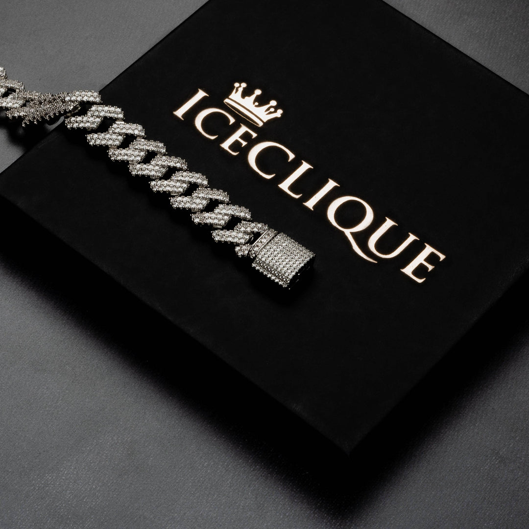 14mm Miami Cuban Bracelet - ICECLIQUE JEWELRY