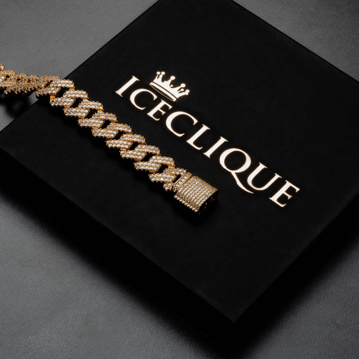 14mm Miami Cuban Bracelet - ICECLIQUE JEWELRY