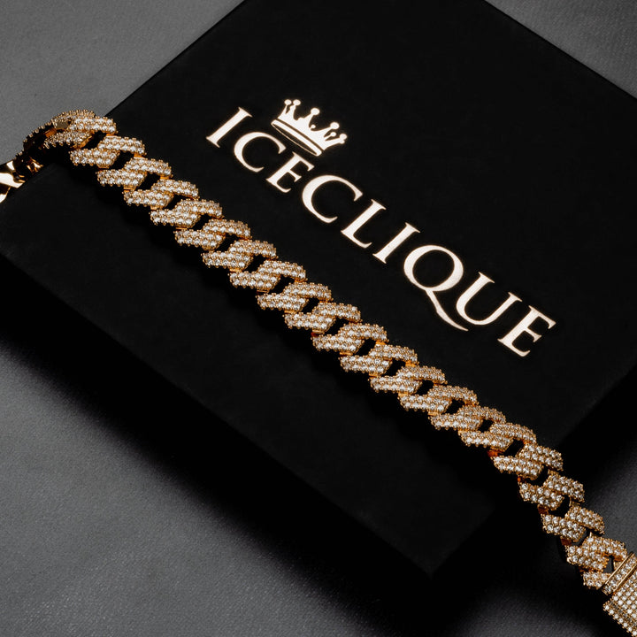14mm Miami Cuban Bracelet - ICECLIQUE JEWELRY