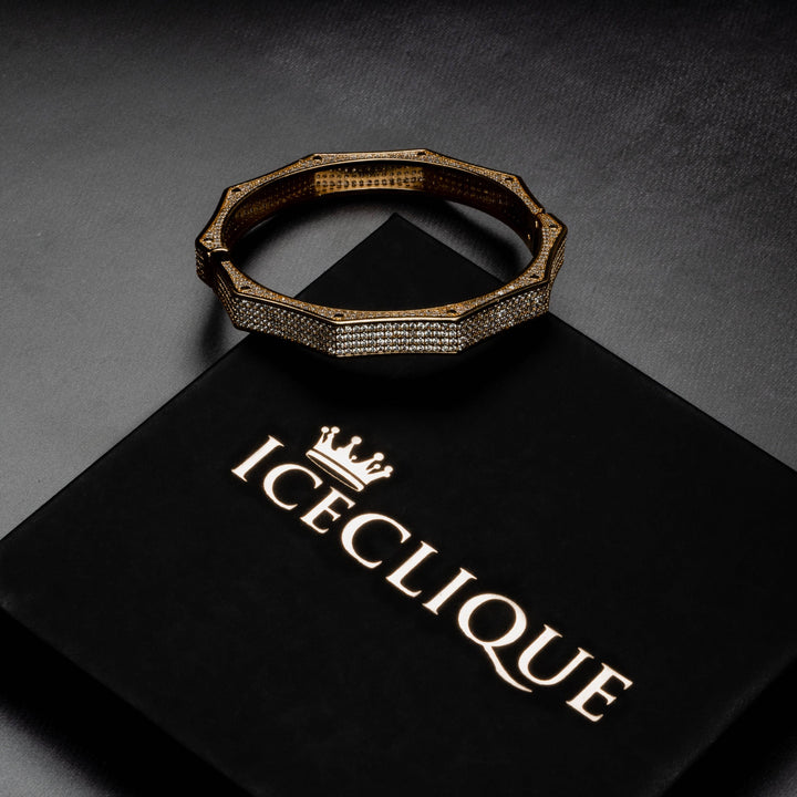 8mm Polygon Bangle Bracelet - ICECLIQUE JEWELRY