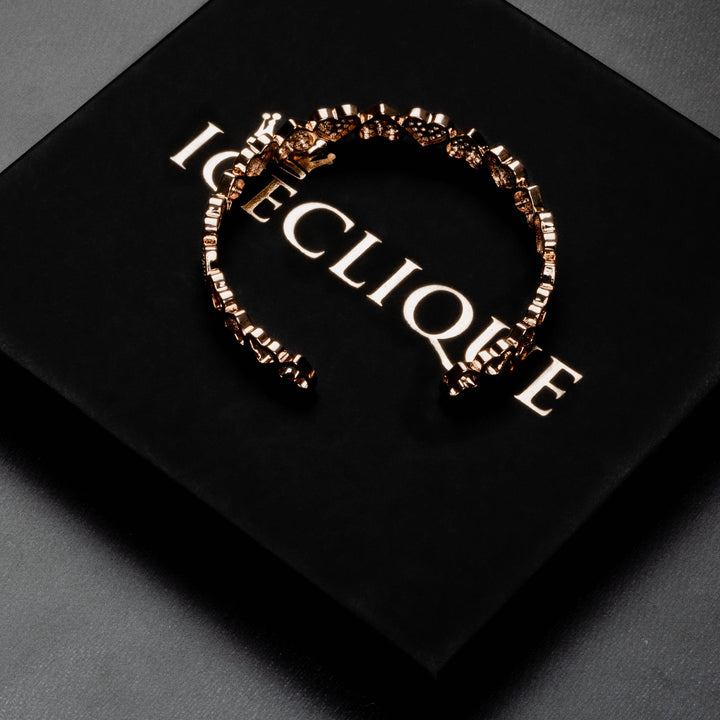 8mm Heart Bangle Bracelet - ICECLIQUE JEWELRY
