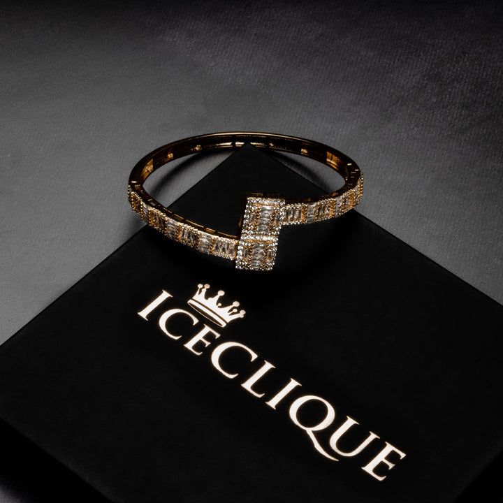 6mm Baguette Bangle Bracelet - ICECLIQUE JEWELRY