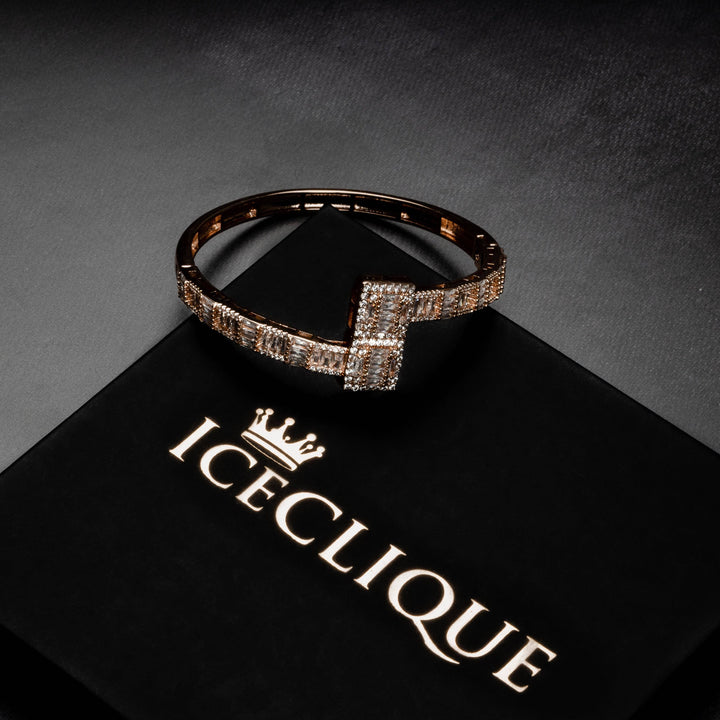 6mm Baguette Bangle Bracelet - ICECLIQUE JEWELRY