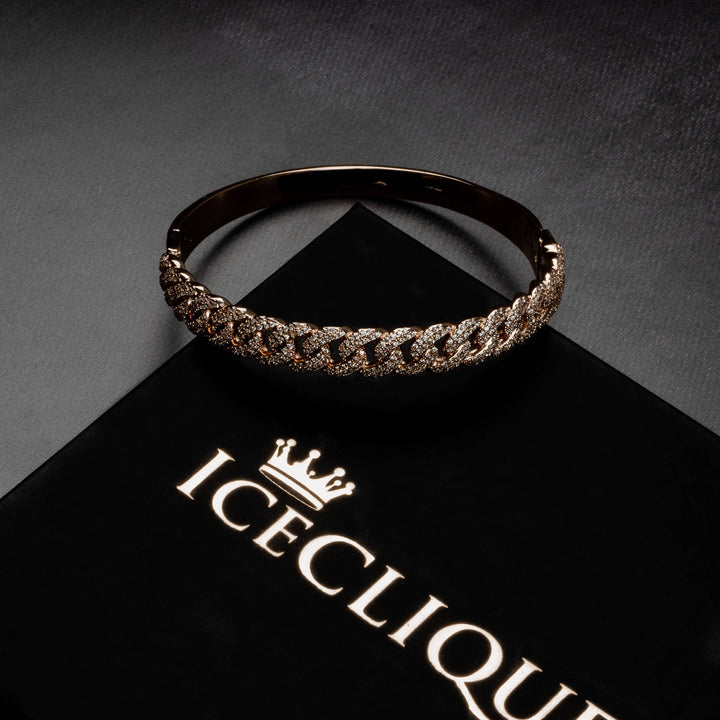 10mm Cuban Bangle Bracelet - ICECLIQUE JEWELRY