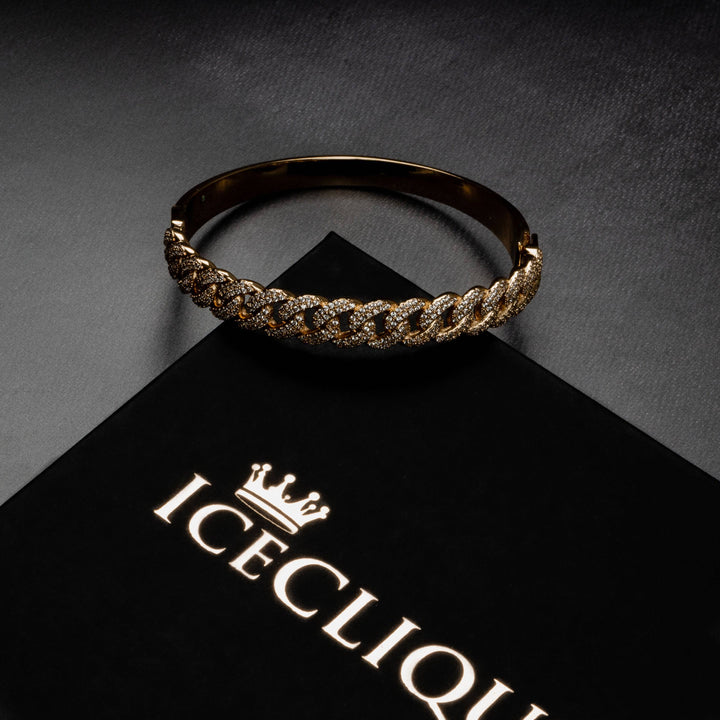 10mm Cuban Bangle Bracelet - ICECLIQUE JEWELRY