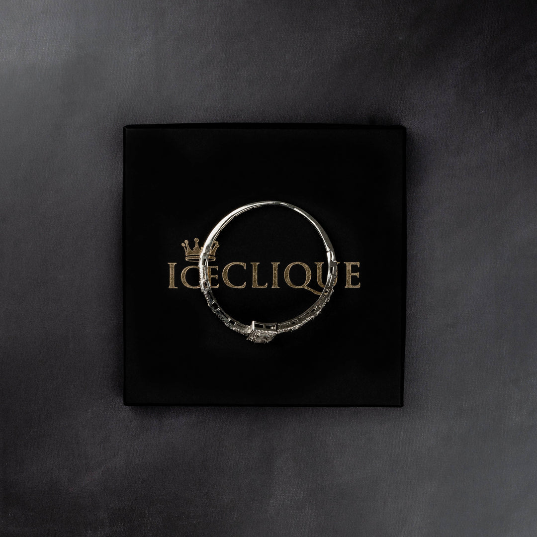 10mm Cuban Bangle Bracelet - ICECLIQUE JEWELRY