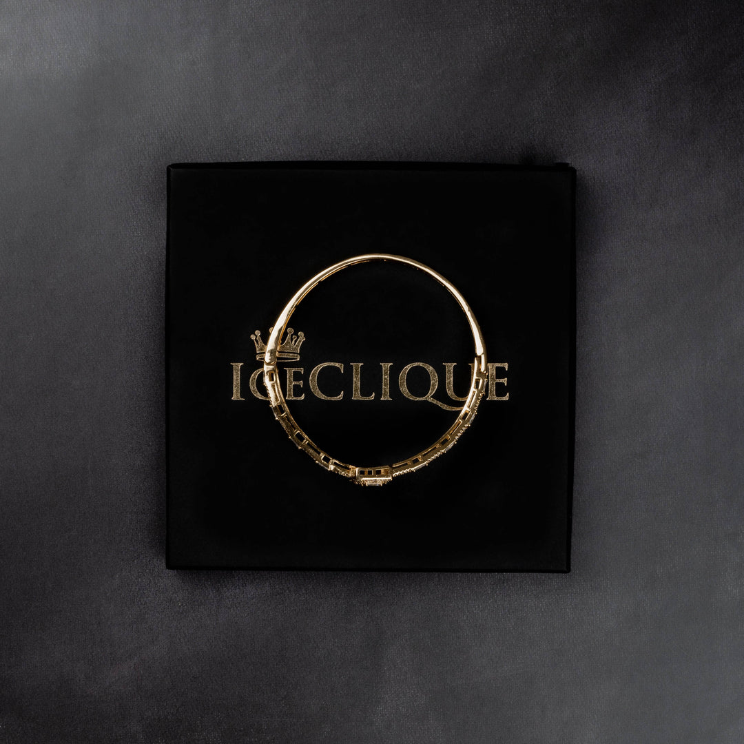10mm Cuban Bangle Bracelet - ICECLIQUE JEWELRY