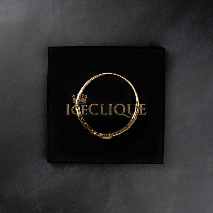 10mm Cuban Bangle Bracelet - ICECLIQUE JEWELRY