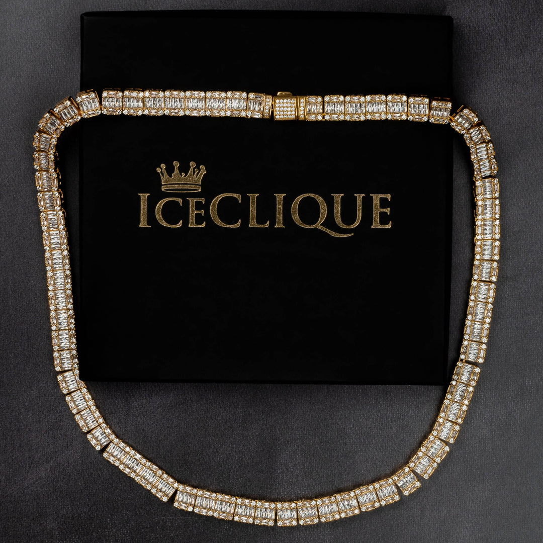 9mm Square Baguette Chain - ICECLIQUE JEWELRY