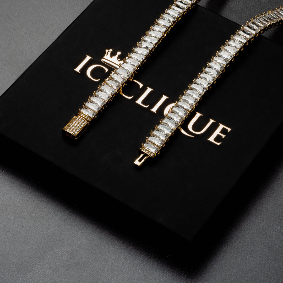 9mm Baguette Chain - ICECLIQUE JEWELRY