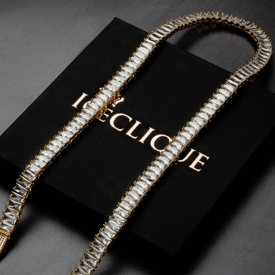 9mm Baguette Chain - ICECLIQUE JEWELRY