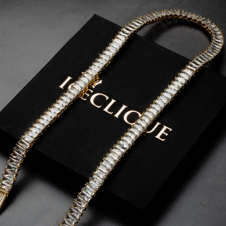 9mm Baguette Chain - ICECLIQUE JEWELRY