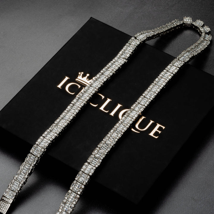 9mm Square Baguette Chain - ICECLIQUE JEWELRY