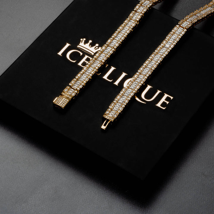 9mm Square Baguette Chain - ICECLIQUE JEWELRY