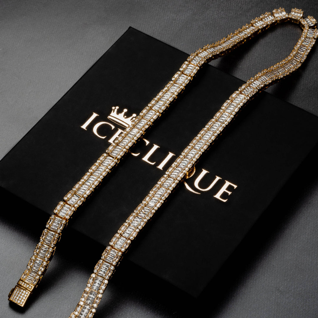 9mm Square Baguette Chain - ICECLIQUE JEWELRY
