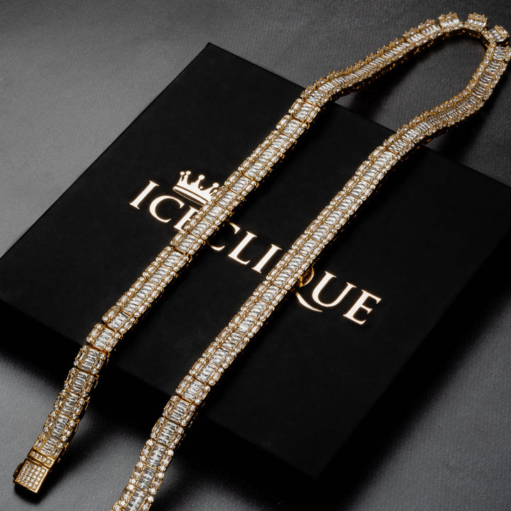9mm Square Baguette Chain - ICECLIQUE JEWELRY