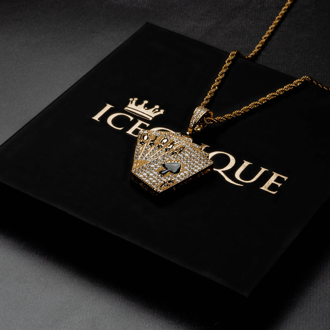 Playing Cards Pendant - ICECLIQUE JEWELRY
