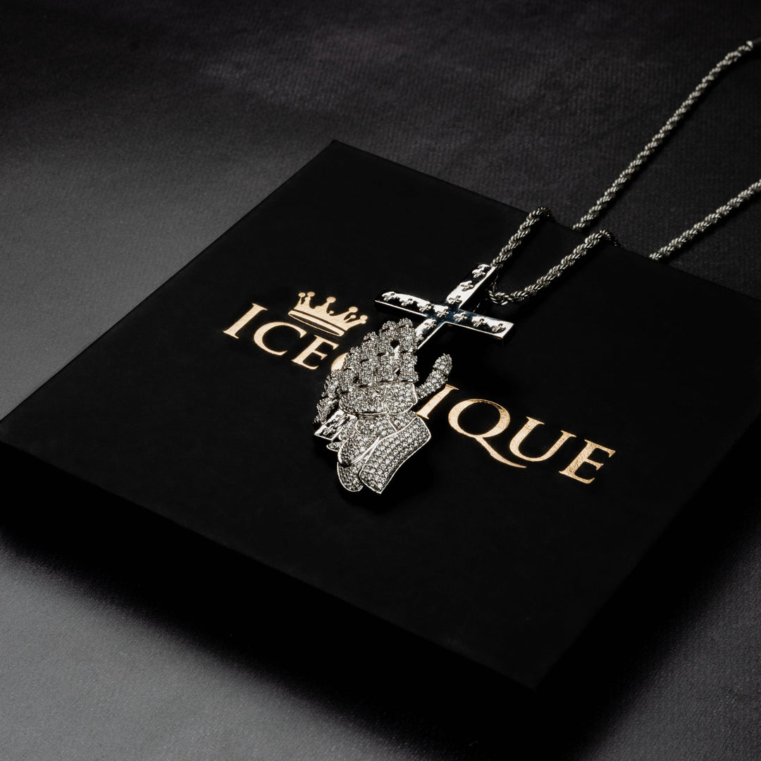 Skeleton Prayer Pendant - ICECLIQUE JEWELRY