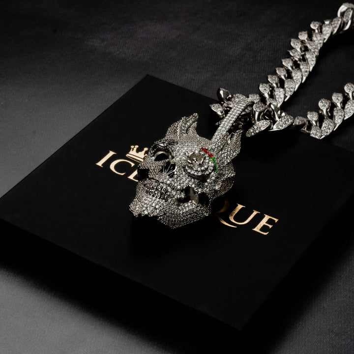 Iced Demon Pendant - ICECLIQUE JEWELRY