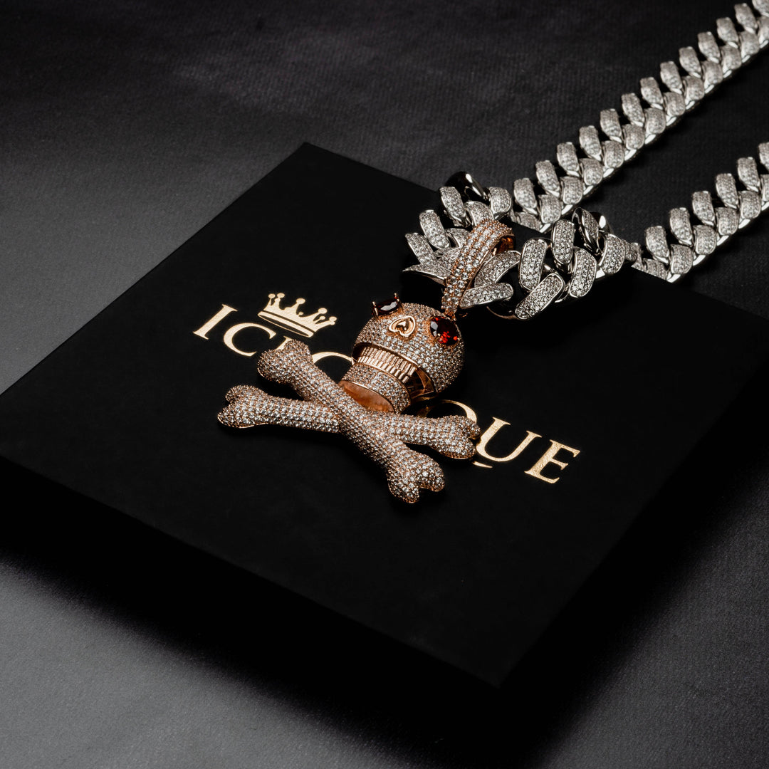 Pirate Skull Pendant - ICECLIQUE JEWELRY