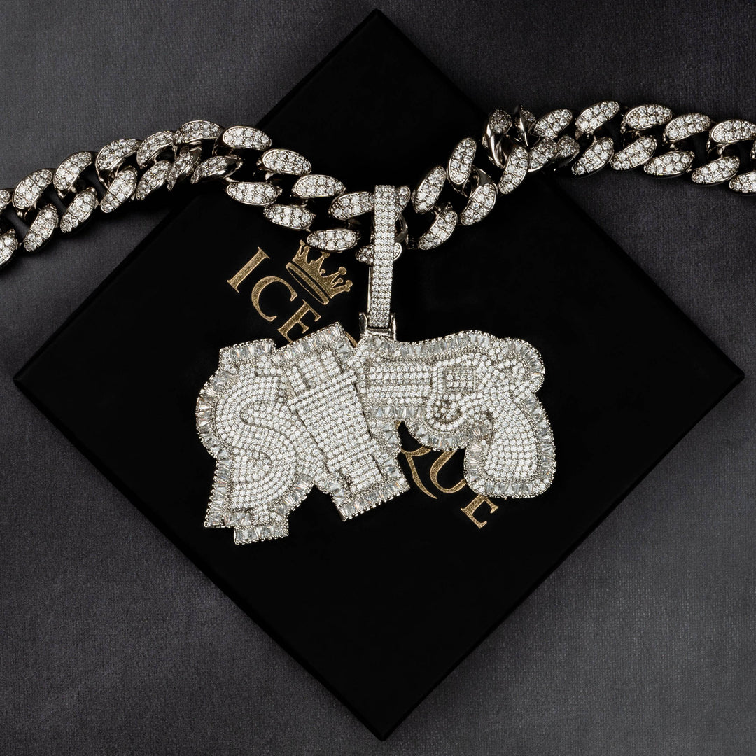 Money Power Respect Pendant - ICECLIQUE JEWELRY