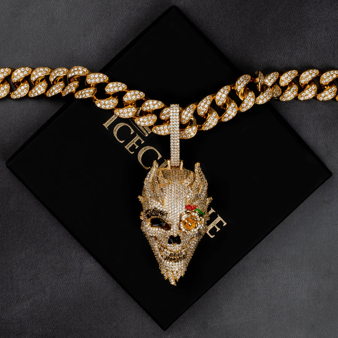Iced Demon Pendant - ICECLIQUE JEWELRY