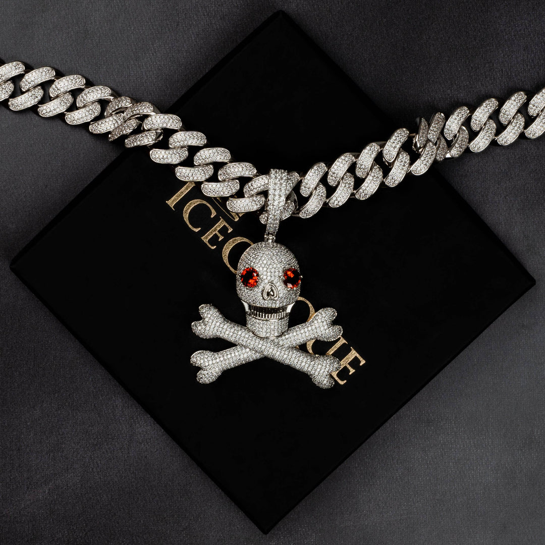 Pirate Skull Pendant - ICECLIQUE JEWELRY