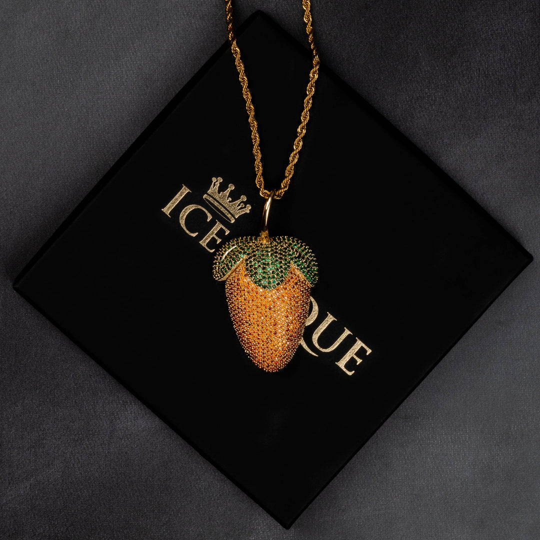 Strawberry Pendant - ICECLIQUE JEWELRY