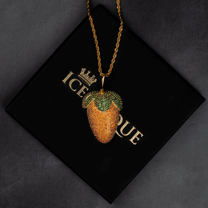Strawberry Pendant - ICECLIQUE JEWELRY