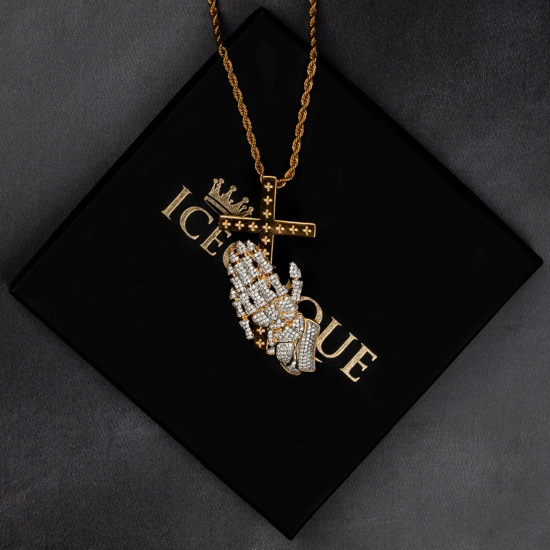 Skeleton Prayer Pendant - ICECLIQUE JEWELRY