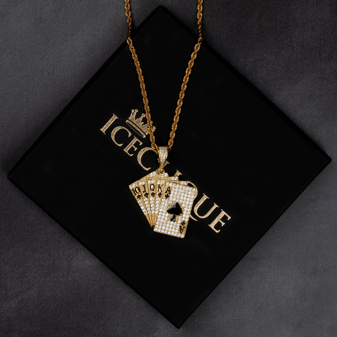 Playing Cards Pendant - ICECLIQUE JEWELRY