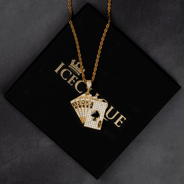 Playing Cards Pendant - ICECLIQUE JEWELRY