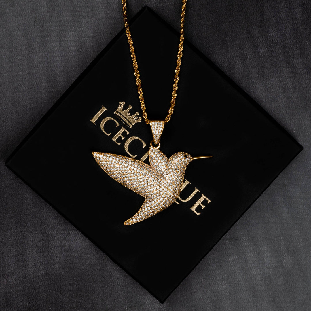 Iced Dove Pendant - ICECLIQUE JEWELRY