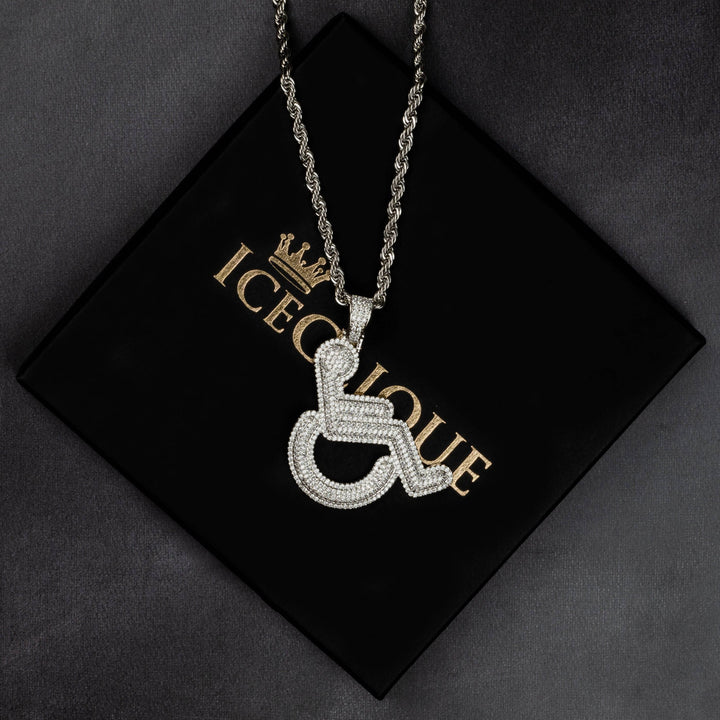 Handicap Sign Pendant - ICECLIQUE JEWELRY