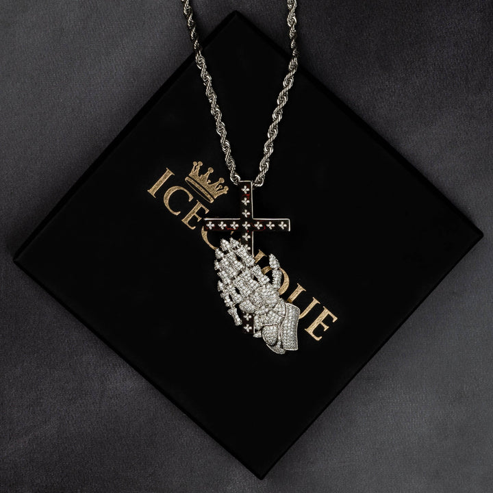 Skeleton Prayer Pendant - ICECLIQUE JEWELRY
