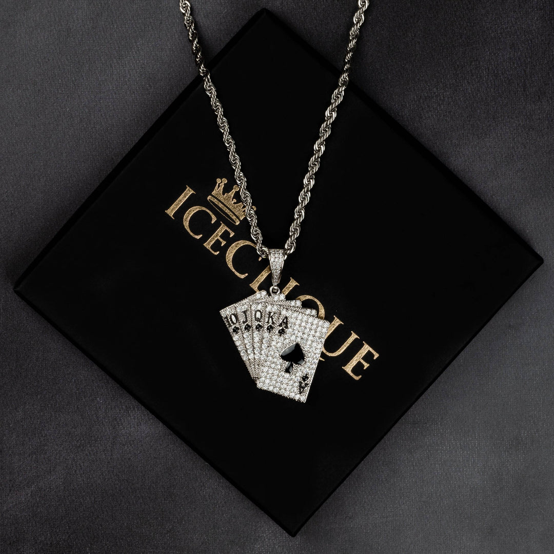Playing Cards Pendant - ICECLIQUE JEWELRY