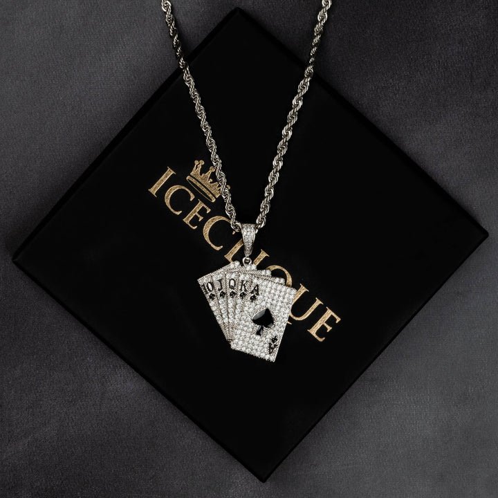 Playing Cards Pendant - ICECLIQUE JEWELRY