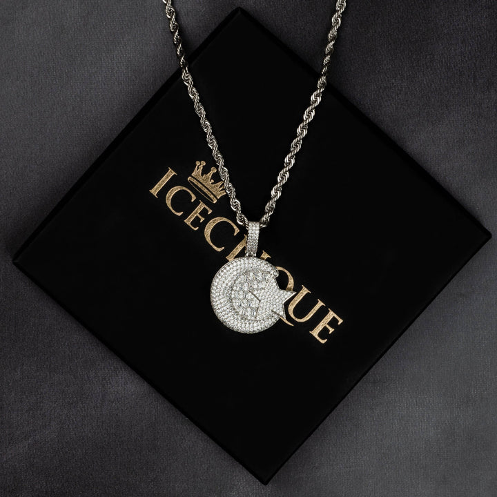 Star And Moon Pendant - ICECLIQUE JEWELRY