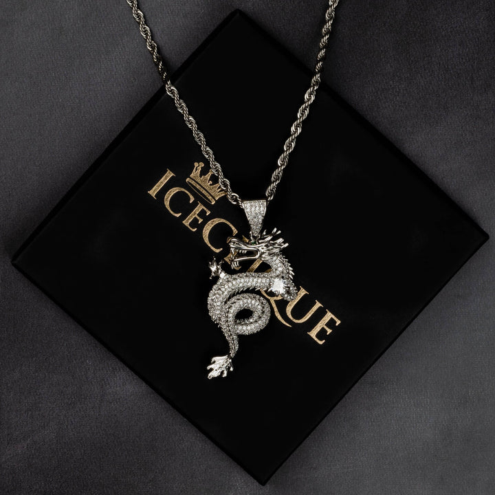 Iced Dragon Pendant - ICECLIQUE JEWELRY