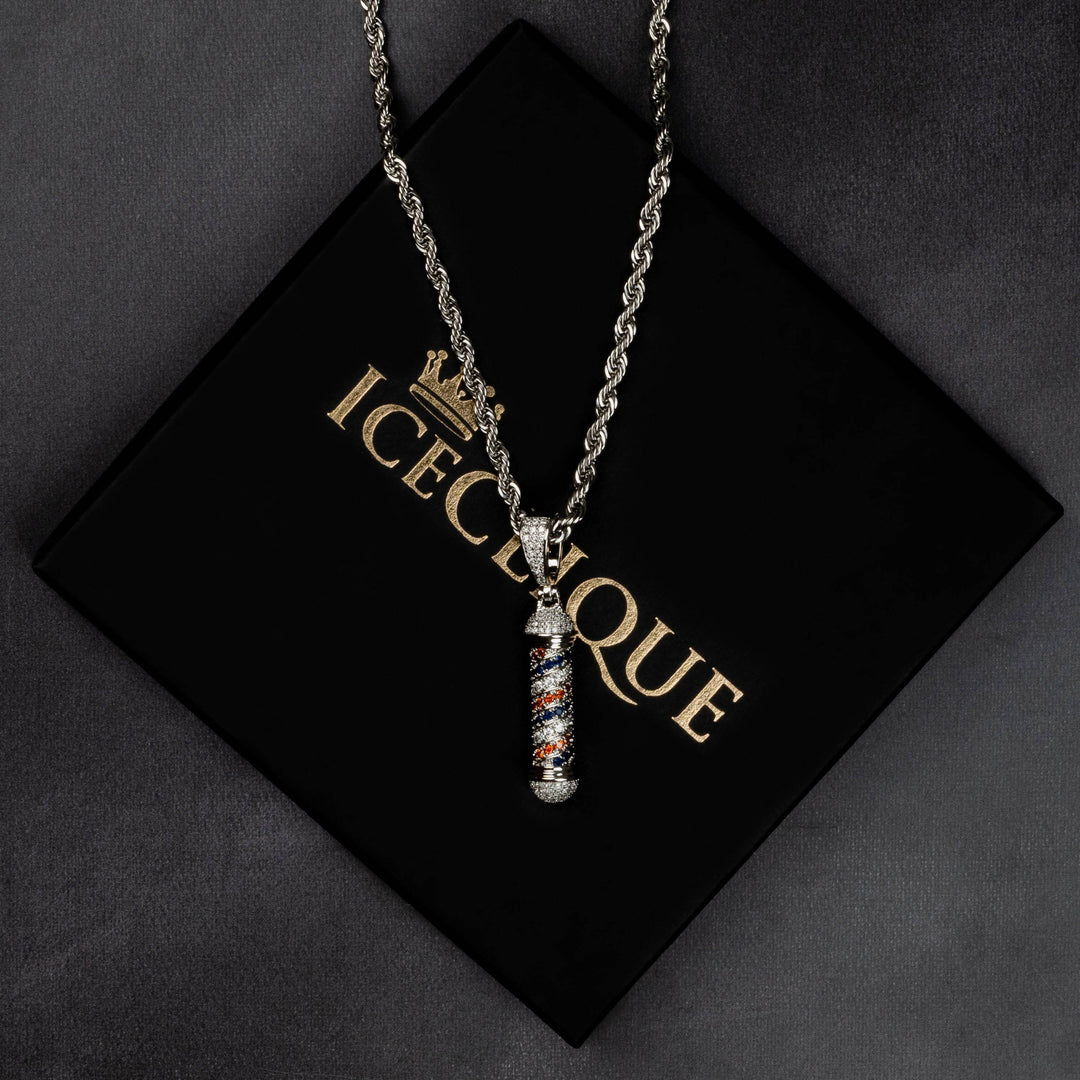 Iced Barber Pendant - ICECLIQUE JEWELRY