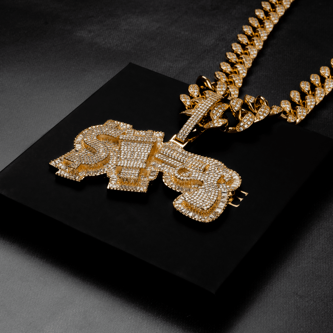Money Power Respect Pendant - ICECLIQUE JEWELRY