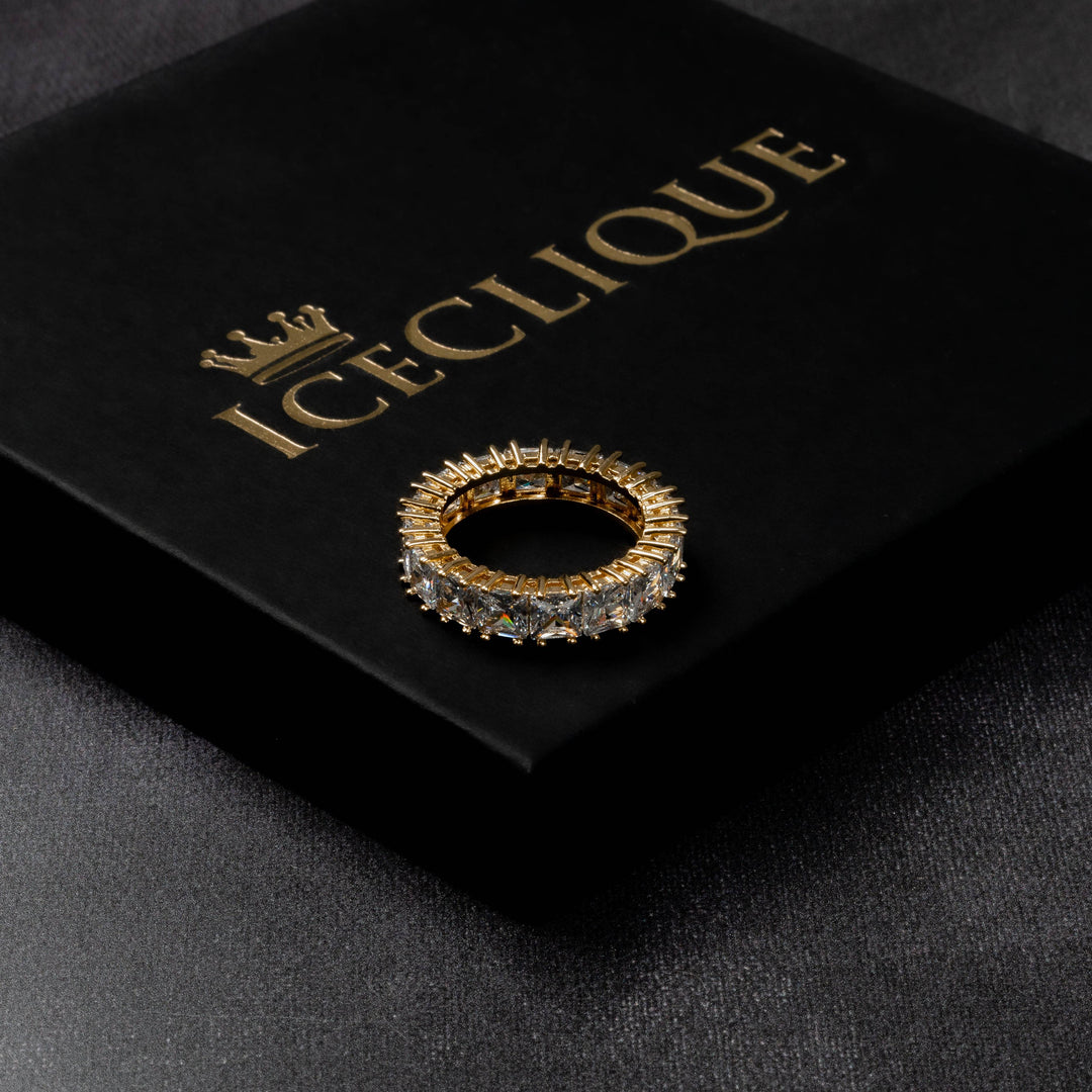 Iced Baguette Ring - ICECLIQUE JEWELRY