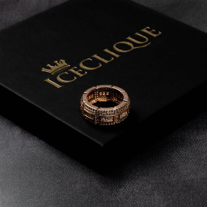 Iced Chunk Ring - ICECLIQUE JEWELRY